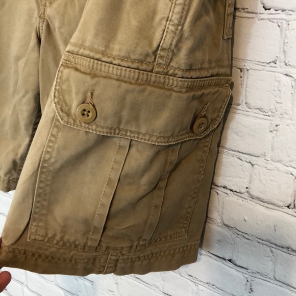 US POLO ASSN TAN CARGO SHORTS LEG POCKETS SZ 36 - Picture 3 of 8